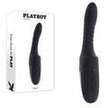 Playboy Pleasure OVERDRIVE - Black 28.2 cm USB Rechargeable Thrusting Vibrator - Hush Store Sydney 