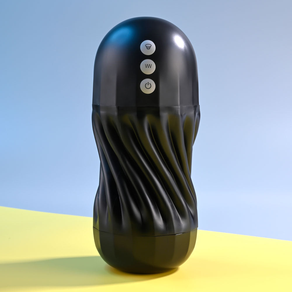 Playboy Pleasure SOLO - USB Rechargeable Vibrating and Sucking Stroker - Hush Store Sydney 