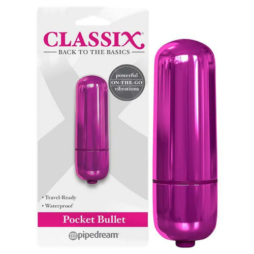 Classix Pocket Bullet - Metallic Pink 5.6 cm Bullet - Hush Store Sydney 