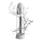 Pump Worx Max Boost Pro Flow - White - White/Clear USB Rechargeable Waterproof Auto Penis Pump