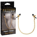 Fetish Fantasy Gold Chain Nipple Clamps - Gold Nipple Clamps with Chain - Hush Store Sydney 