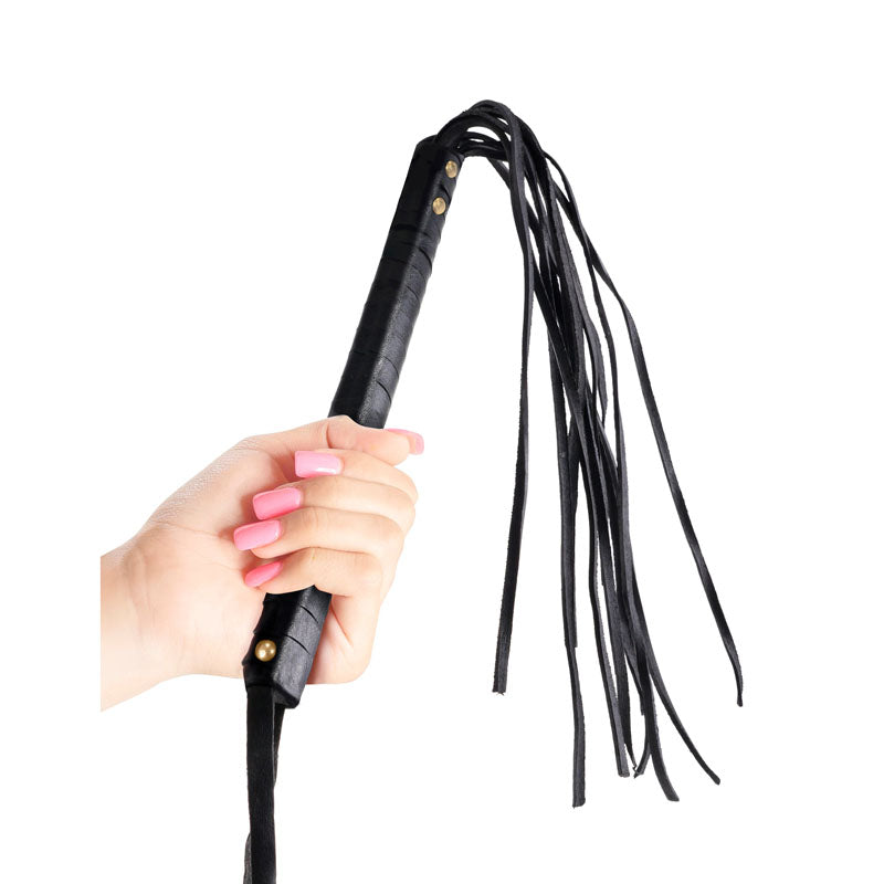 Fetish Fantasy Series Limited Edition Cat-o-nine Tails - Black Cat-O-Nine Tails