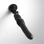 FFS Ultimate Silicone Thruster - Black - Black USB Rechargeable Thrusting Vibrator - Hush Store Sydney 