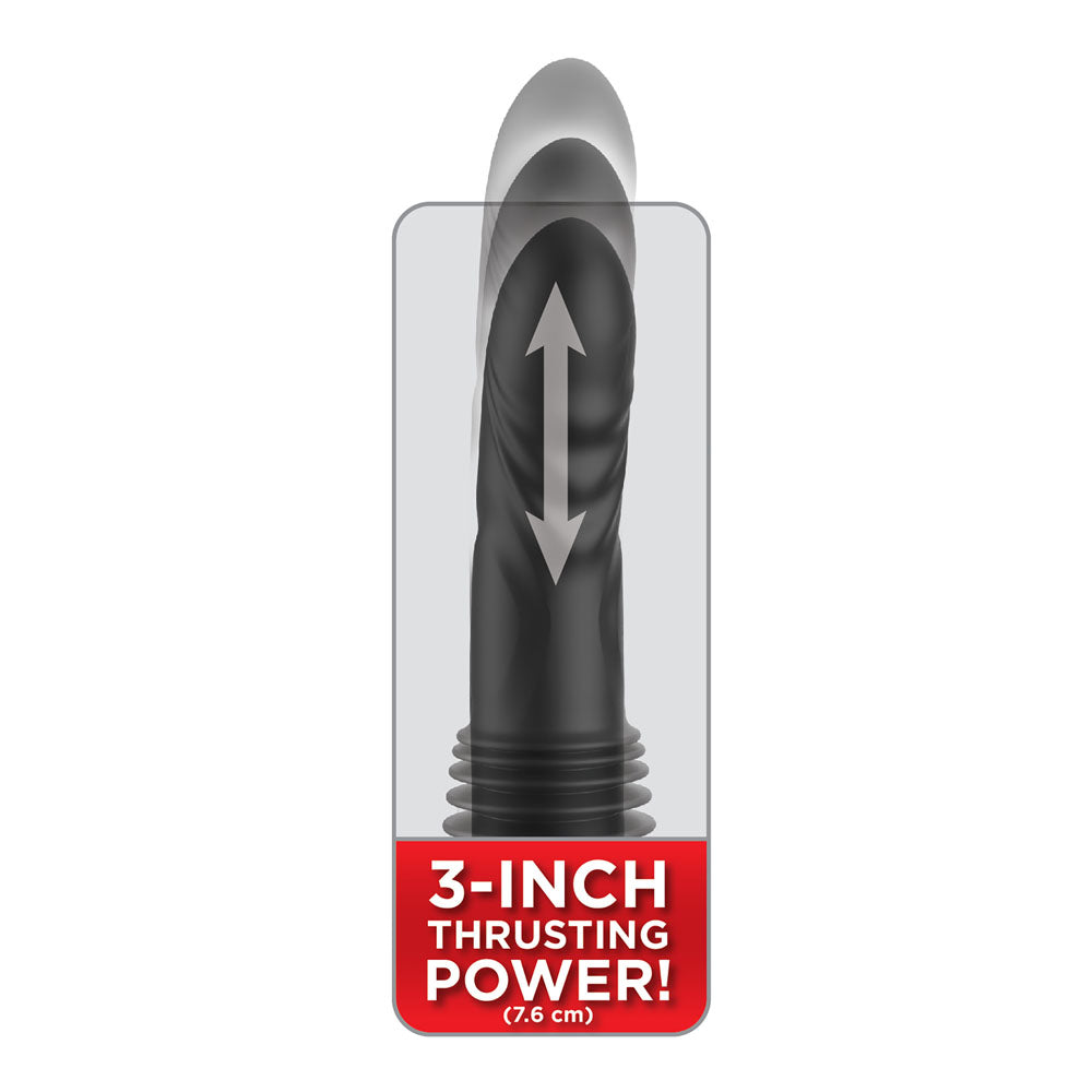 FFS Ultimate Silicone Thruster - Black - Black USB Rechargeable Thrusting Vibrator - Hush Store Sydney 