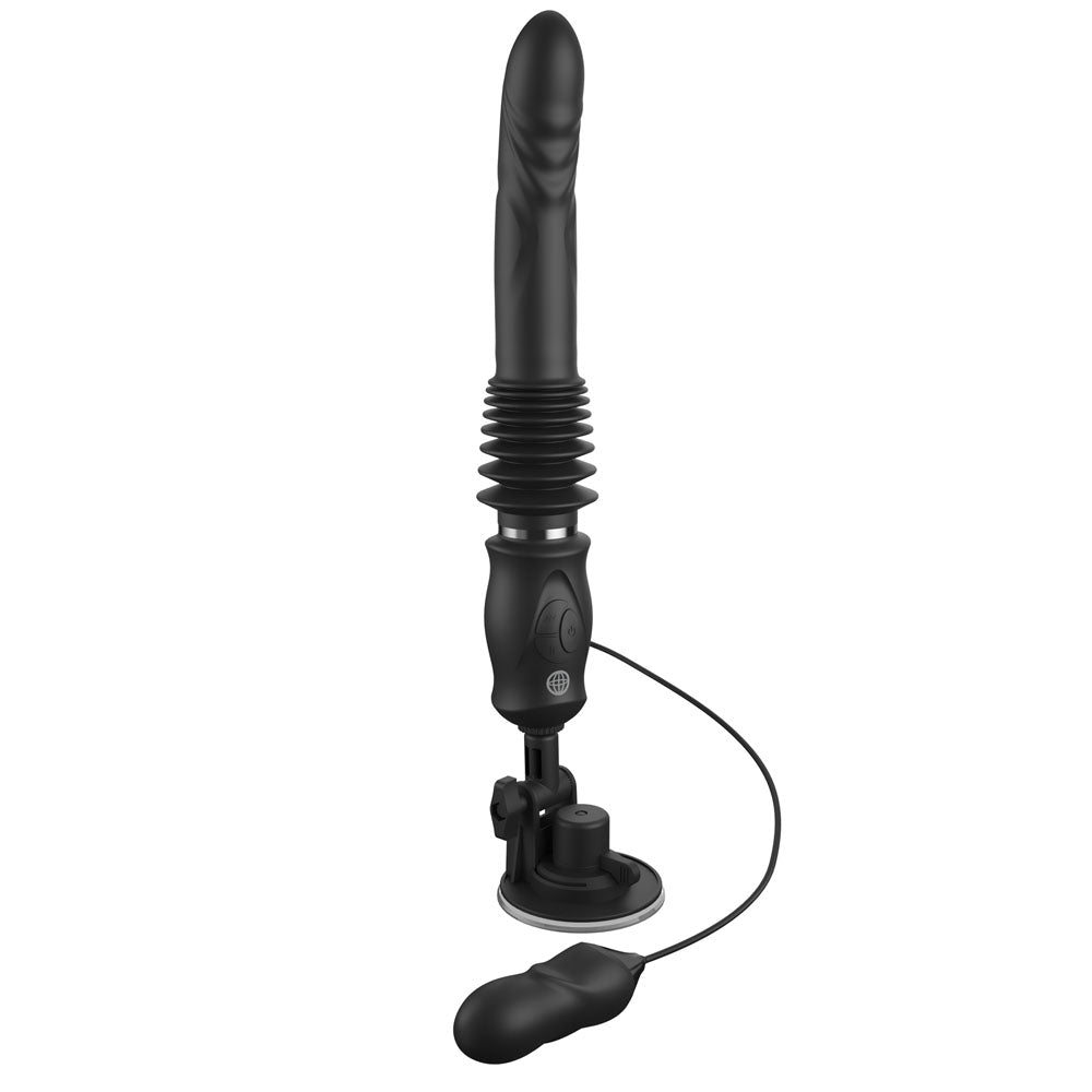 FFS Ultimate Silicone Thruster - Black - Black USB Rechargeable Thrusting Vibrator - Hush Store Sydney 