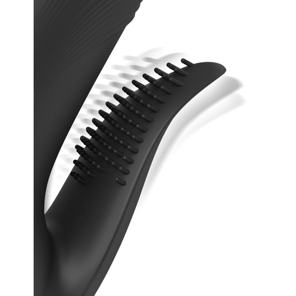Fetish Fantasy Series Pogo Thruster - Black USB Rechargeable 23.5 cm Gyrating Rabbit Vibrator - Hush Store Sydney 