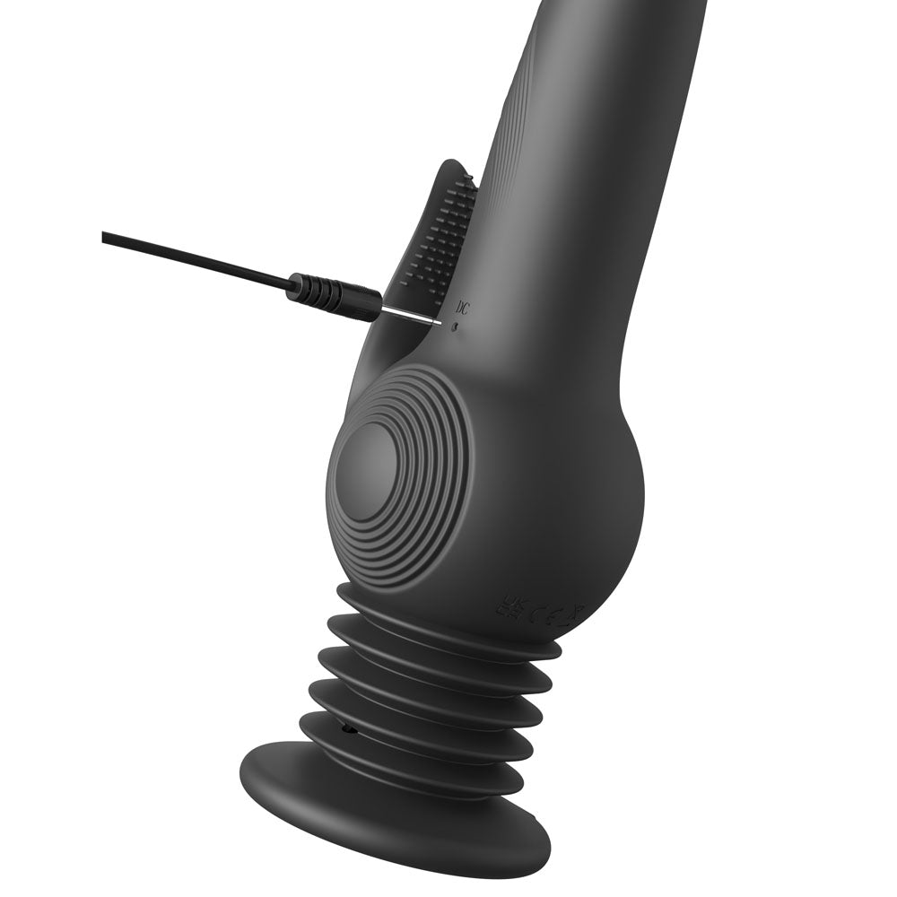 Fetish Fantasy Series Pogo Thruster - Black USB Rechargeable 23.5 cm Gyrating Rabbit Vibrator - Hush Store Sydney 