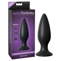 Anal Fantasy Elite Collection Large Rechargeable Anal Plug - Black 13.5 cm (5.3'') USB Rechargeable Vibrating Butt Plug - Hush Store Sydney 
