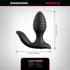 Anal Fantasy Elite Gyro-Milk Pro - Black - Black USB Rechargeable Gyrating Butt Plug - Hush Store Sydney 