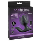 Anal Fantasy Elite Gyro-Milk Pro - Black - Black USB Rechargeable Gyrating Butt Plug - Hush Store Sydney 