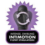 Anal Fantasy Elite Ass-Gasm intiMotion - Black USB Rechargeable Quad Motor Prostate Massager with Remote