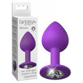 Fantasy For Her Little Gem Medium Plug - Purple 8.1 cm Butt Plug With Jewel Base - Hush Store Sydney 