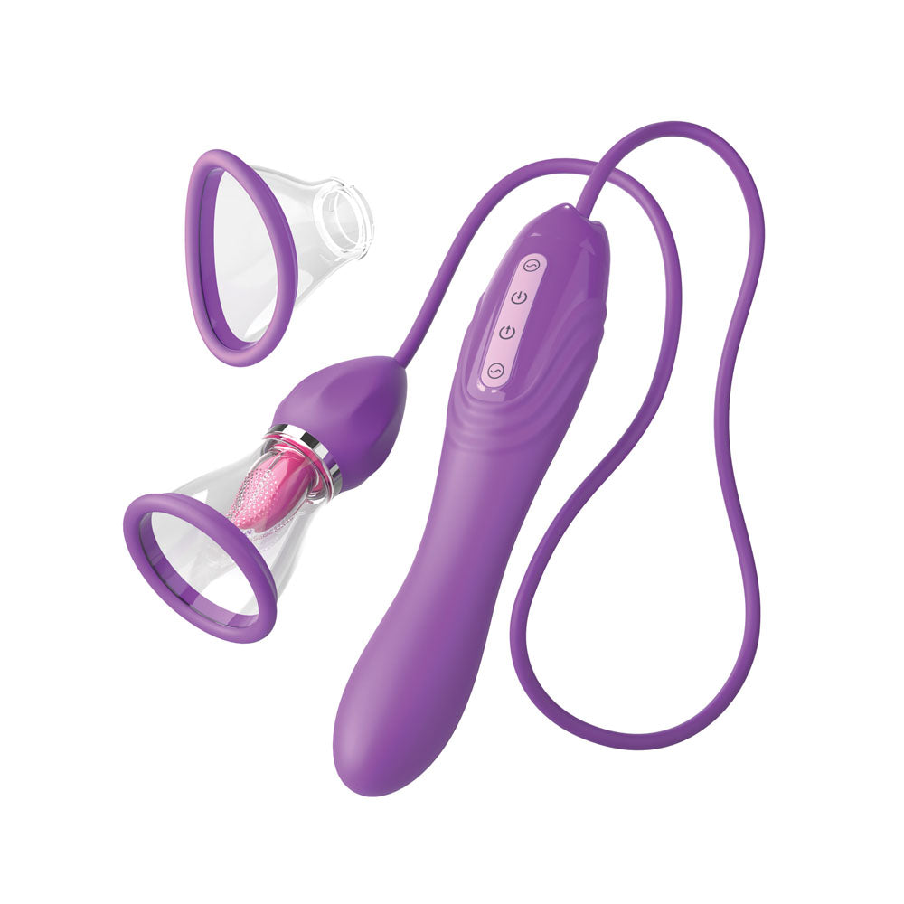 Fantasy For Her Her Ultimate Pleasure Max - Purple USB Rechargeable Vibrator with Flicking Stimulator