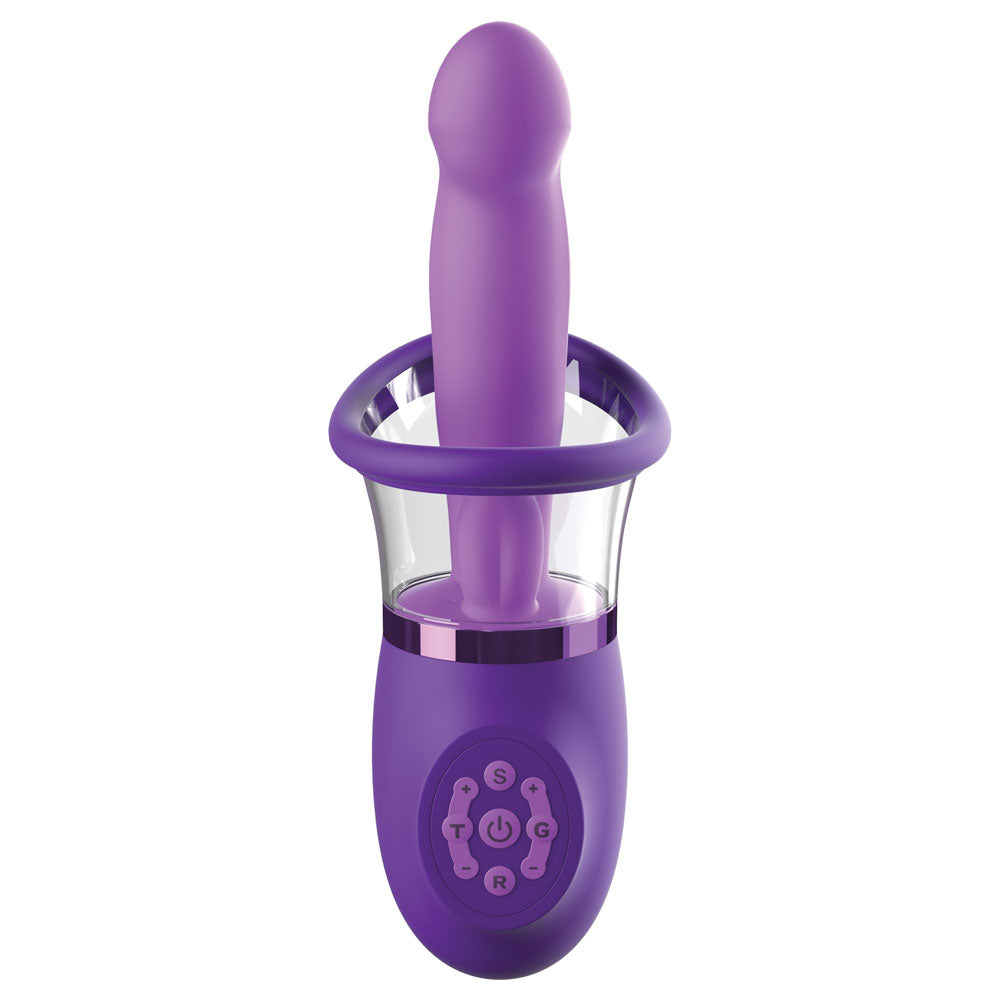Fantasy For Her Ultimate Pleasure Pro Plus - Purple USB Rechargeable Sucking Licking & Flicking Vibrator