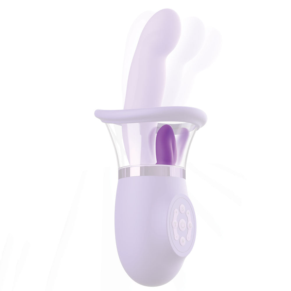 Fantasy For Her Ultimate Pleasure Pro Plus - Purple USB Rechargeable Sucking Licking & Flicking Vibrator