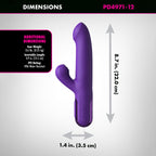 Fantasy For Her Super SoniX Thruster - Purple USB Rechargeable Thrusting Rabbit Vibrator