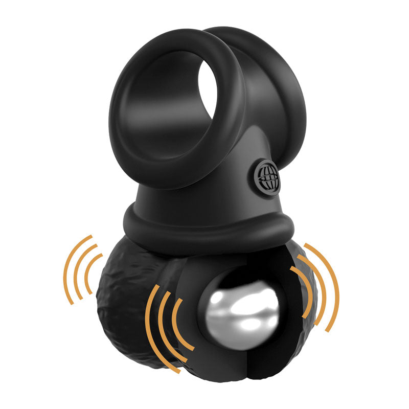 King Cock Elite Ultimate Vibrating Silicone Body Dock Kit - Body Dock Strap-On Harness with 17.8 cm Vibrating Dong & Vibrating Balls - Hush Store Sydney 