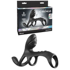 Fantasy C-Ringz Ultimate Couples Cage Max - Black USB Rechargeable Vibrating Cock Ring Cage - Hush Store Sydney 