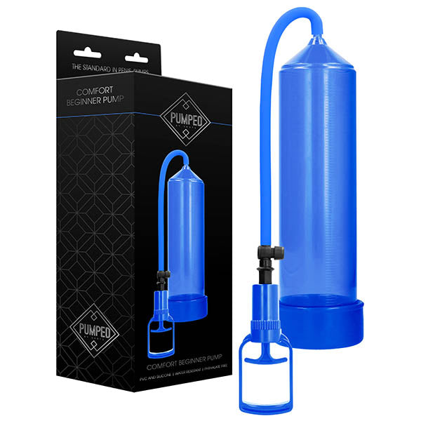 Pumped Comfort Beginner Pump - Blue Penis Pump - Hush Store Sydney 