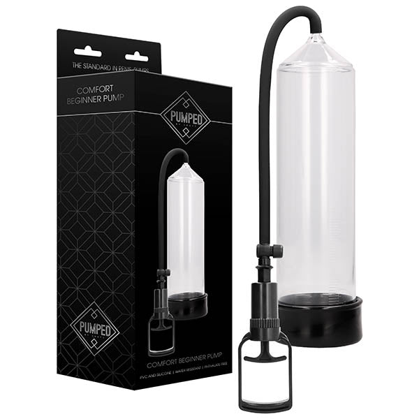 Pumped Comfort Beginner Pump - Clear Penis Pump - Hush Store Sydney 