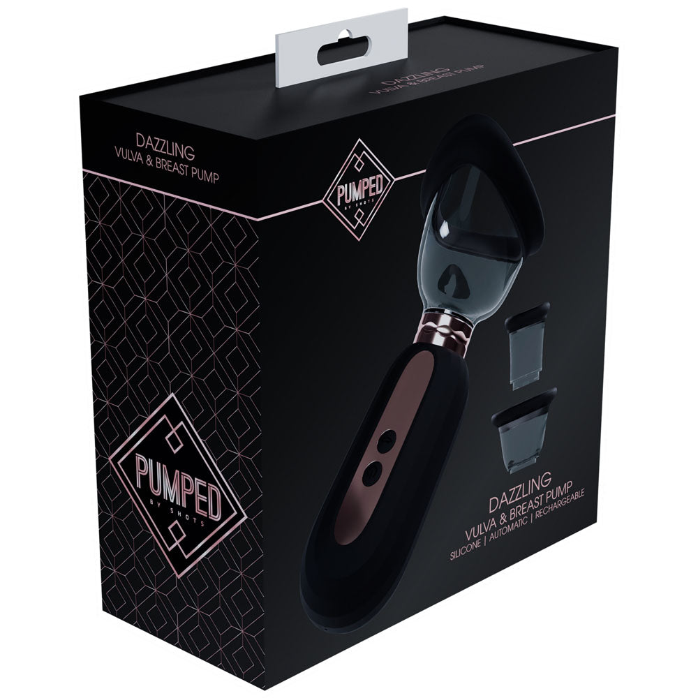 PUMPED Dazzling Auto Ladies Pump - Black - Black USB Rechargeable Ladies Pump - Hush Store Sydney 