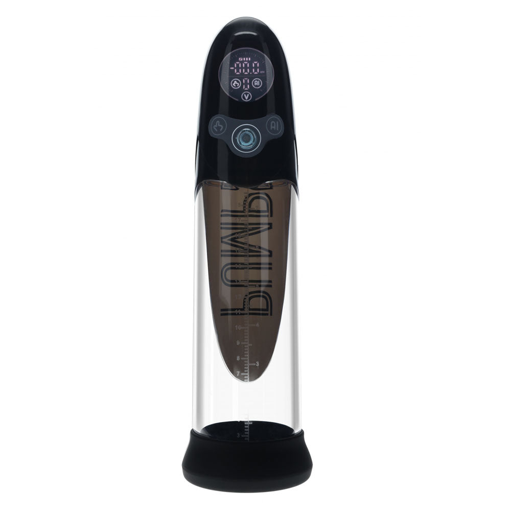 PUMPED Aqua-Pro Auto Pump - Black - Black/Clear USB Rechargeable AI-Enabled Submersible Auto Penis Pump