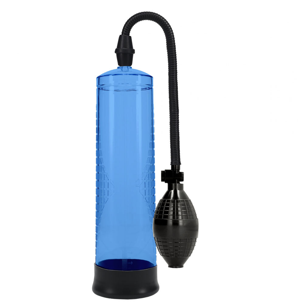 PUMPED Basic Pump 1 - Blue - Blue Penis Pump - Hush Store Sydney 
