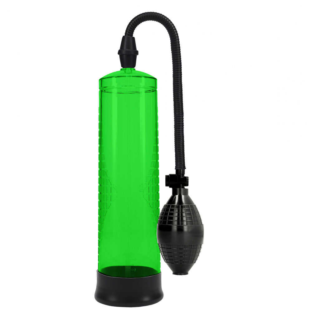 PUMPED Basic Pump 1 - Green - Green Penis Pump - Hush Store Sydney 