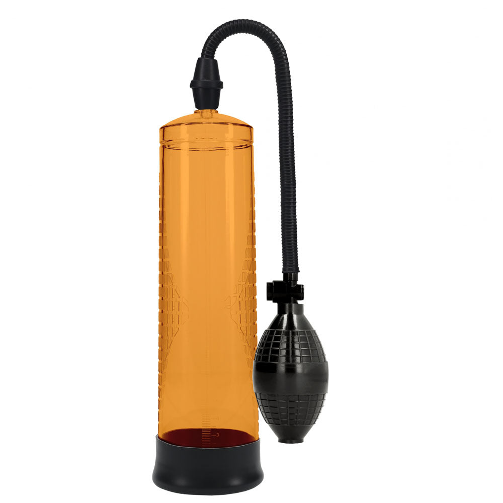 PUMPED Basic Pump 1 - Orange - Orange Penis Pump - Hush Store Sydney 