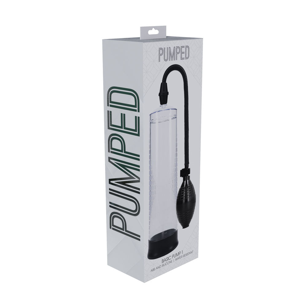 PUMPED Basic Pump 1 - Transparent - Clear Penis Pump - Hush Store Sydney 