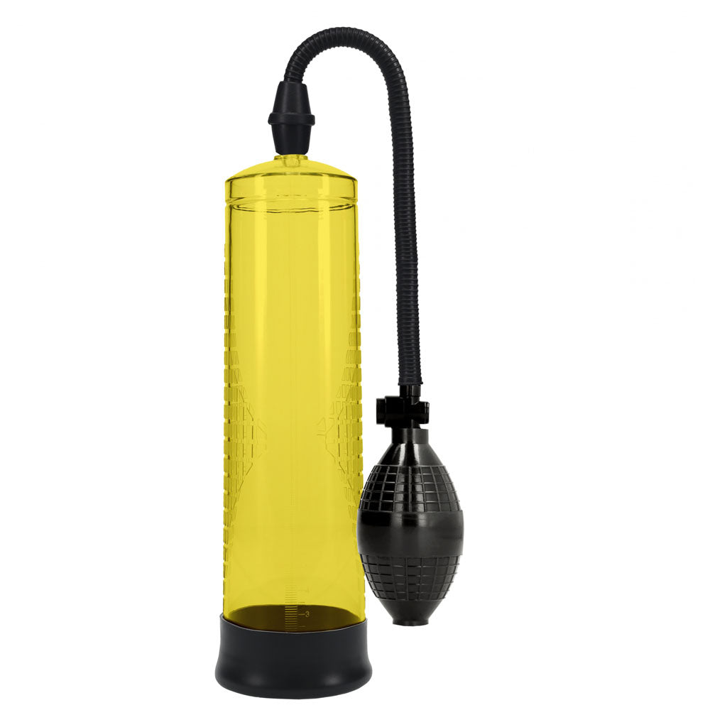 PUMPED Basic Pump 1 - Yellow - Yellow Penis Pump - Hush Store Sydney 
