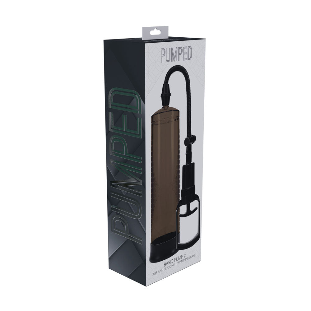 PUMPED Basic Pump 2 - Black - Black Penis Pump - Hush Store Sydney 