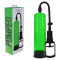 PUMPED Basic Pump 2 - Green - Green Penis Pump - Hush Store Sydney 