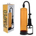 PUMPED Basic Pump 2 - Orange - Orange Penis Pump - Hush Store Sydney 