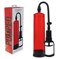 PUMPED Basic Pump 2 - Red - Red Penis Pump - Hush Store Sydney 