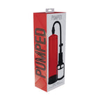 PUMPED Basic Pump 2 - Red - Red Penis Pump - Hush Store Sydney 