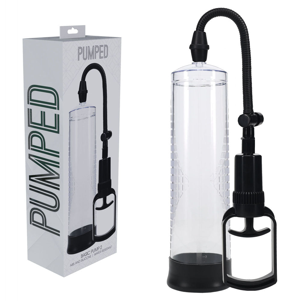 PUMPED Basic Pump 2 - Transparent - Clear Penis Pump - Hush Store Sydney 