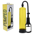 PUMPED Basic Pump 2 - Yellow - Yellow Penis Pump - Hush Store Sydney 