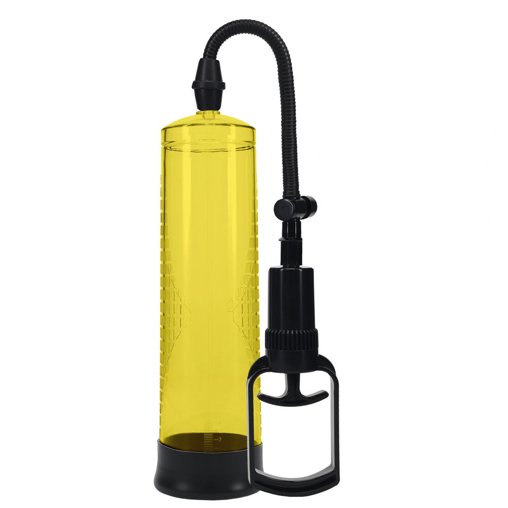 PUMPED Basic Pump 2 - Yellow - Yellow Penis Pump - Hush Store Sydney 