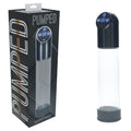 PUMPED Automatic Waterproof Pump - Gun Metal - Gunmetal/Clear USB Rechargeable Automatic Penis Pump - Hush Store Sydney 