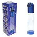 PUMPED Automatic Waterproof Pump - Metal Blue - Blue/Clear USB Rechargeable Automatic Penis Pump - Hush Store Sydney 