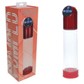 PUMPED Automatic Waterproof Pump - Metal Red - Red/Clear USB Rechargeable Automatic Penis Pump - Hush Store Sydney 