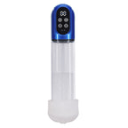 PUMPED Engage Automatic Penis Pump - Blue - Metallic Blue USB Rechargeable Auto Penis Pump