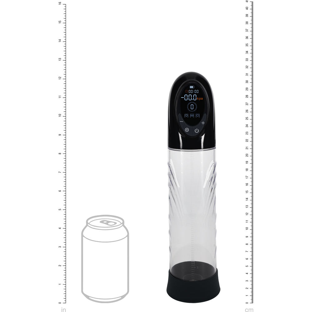 PUMPED CyberPulse Automatic Penis Pump - Black - Black/Clear USB Rechargeable Auto Penis Pump