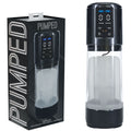 PUMPED UltraLift Automatic Masturbator - Gunmetal Grey/Clear USB Rechargeable Auto Masturbator - Hush Store Sydney 