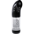 PUMPED Strokemate - Black/Clear USB Rechargeable Sucking Rotating and Thrusting Auto Masturbator