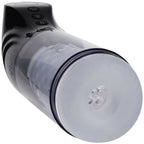 PUMPED Strokemate - Black/Clear USB Rechargeable Sucking Rotating and Thrusting Auto Masturbator