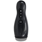 PUMPED Virtuo - Gunmetal - Gunmetal Grey/Clear USB Rechargeable Sucking And Vibrating Auto Masturbator