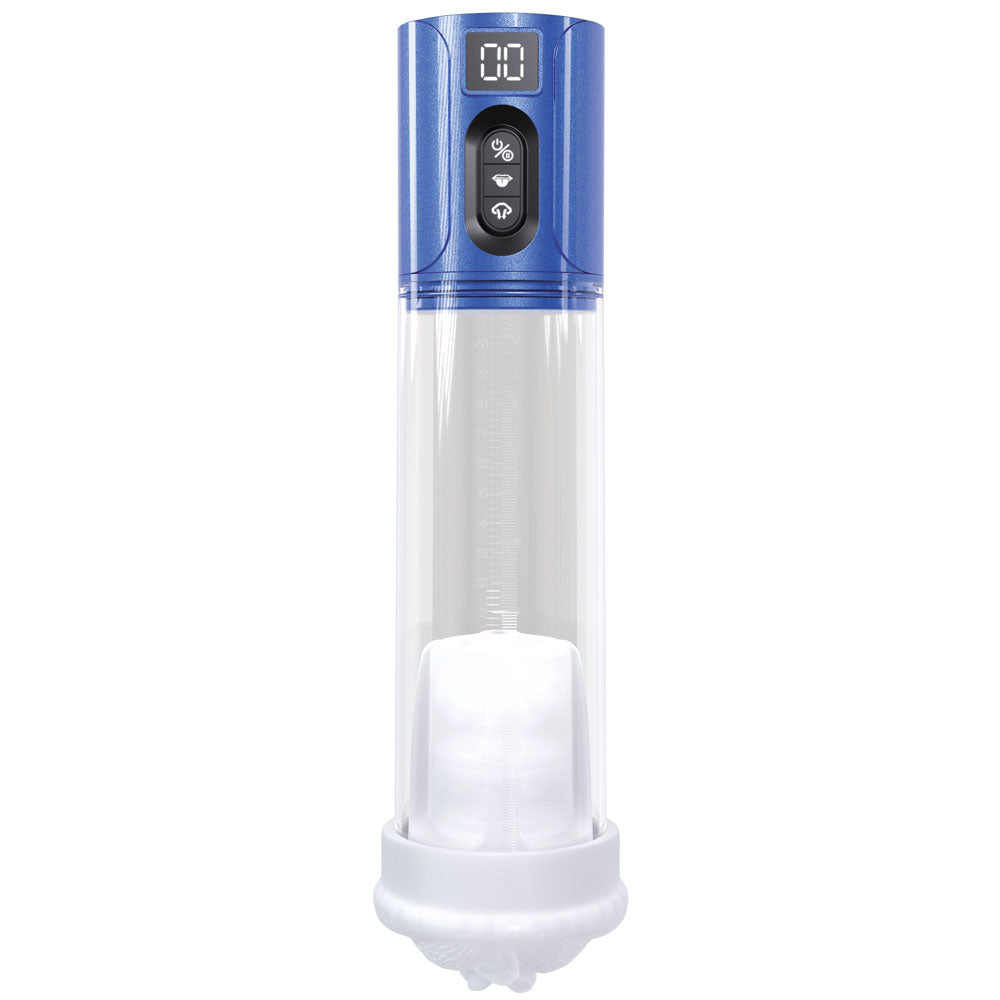 PUMPED HyperLift - Blue - Metallic Blue/Clear USB Rechargeable Auto Pump