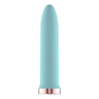 Passion Play Rechargeable Vibrating Bullet - Blue - Blue 9.8 cm USB Rechargeable Bullet